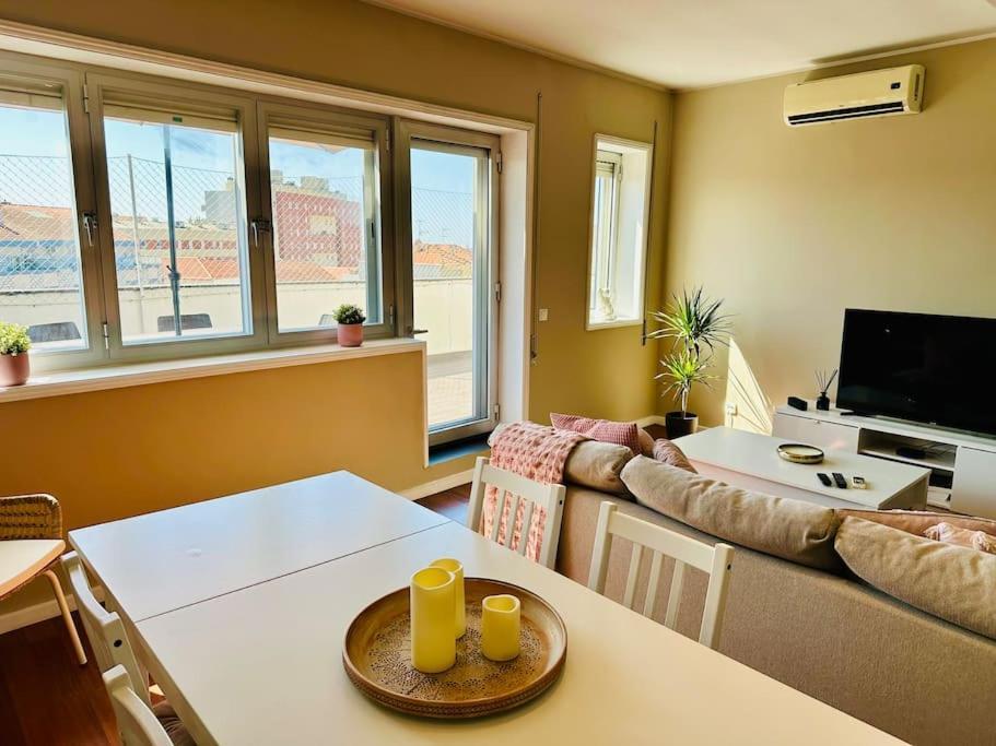Ferienwohnung Renovado Com Ac, 2 Wc Completos, Terraco E Garagem Porto Exterior foto